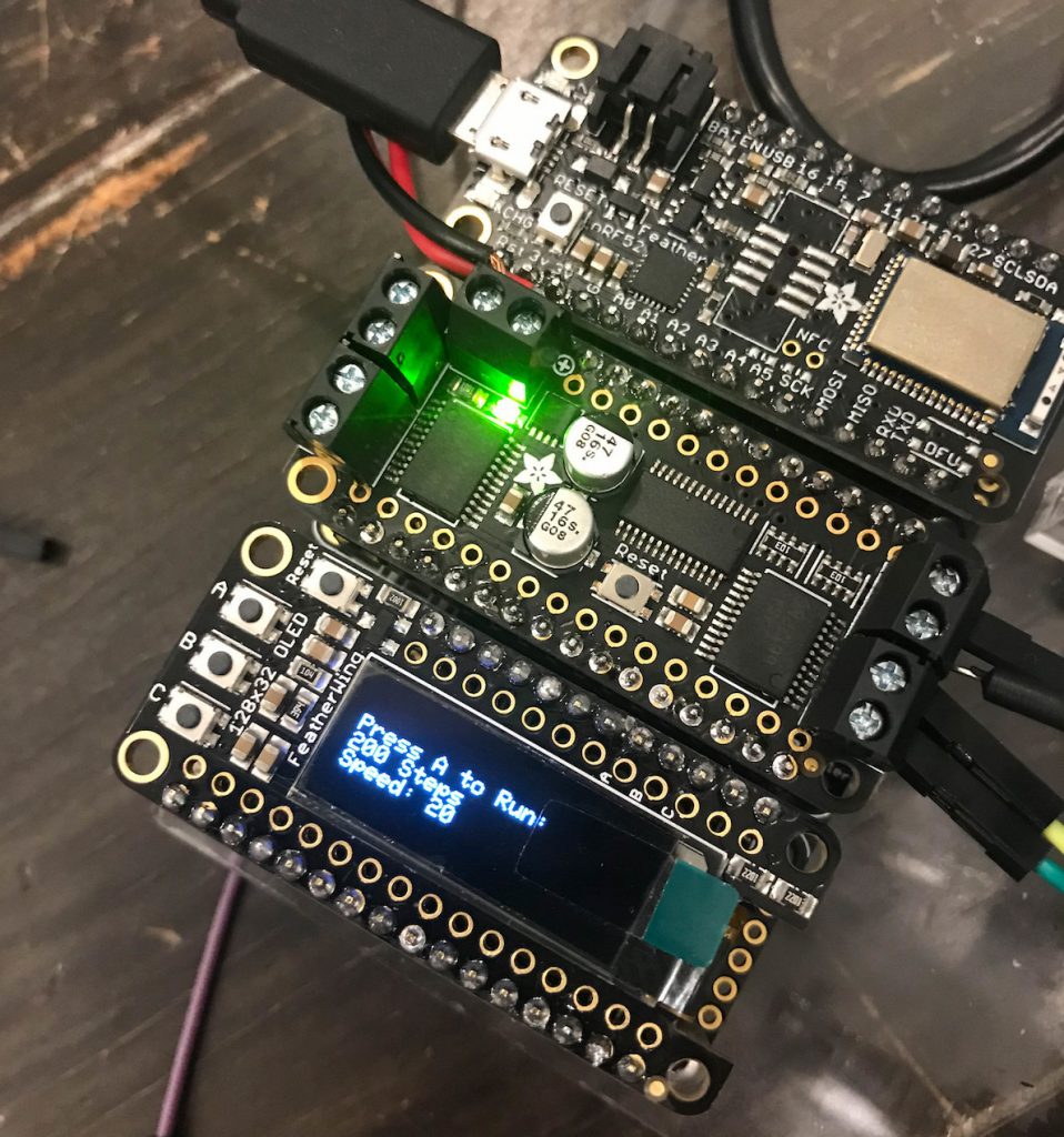 This circuit used three different “feather” style shields.