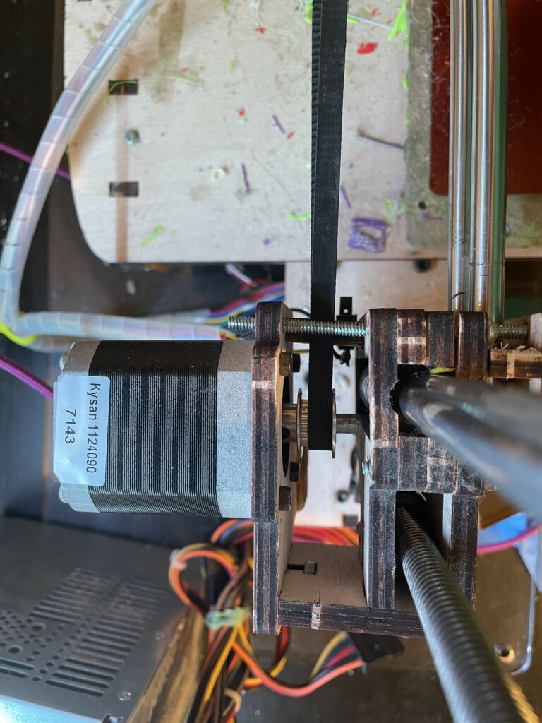 Stepper motor in a 3D printer